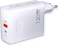 Ładowarki do telefonów - ŁADOWARKA SIECIOWA USB typ C QC PD GAN WTYCZKA SZYBKA FAST CHARGE 120W - miniaturka - grafika 1