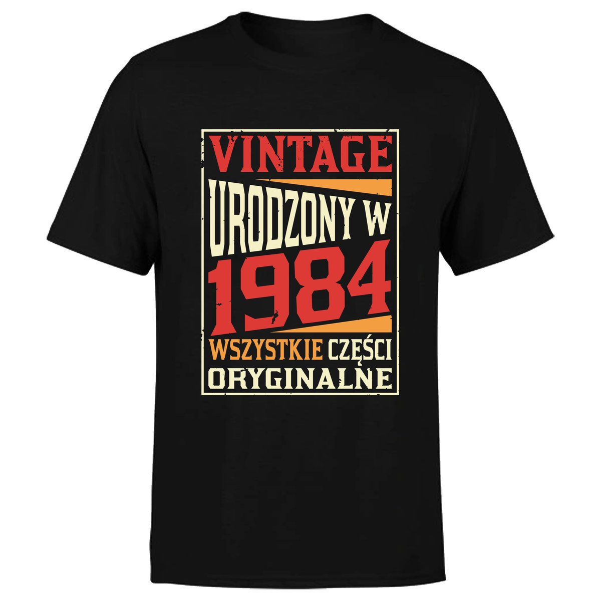 Koszulka męska z nadrukiem VINTAGE prezent na 40 urodziny 5XL
