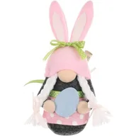 Wielkanoc - Skrzat wielkanocny SASKA GARDEN Gnom Zajączek Girl Różowy 20 cm - miniaturka - grafika 1