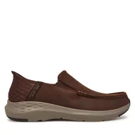 Półbuty męskie - Półbuty Skechers Oswin 204866 Brązowy - miniaturka - grafika 1