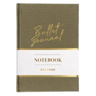 Notesy i bloczki - Starpak Notes A5 sztruksowy oliwka 80 kartek - miniaturka - grafika 1