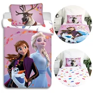 Pościel dla dzieci - DISNEY Kraina Lodu BAWEŁNIANA pościel na zamek, dziecięca do łóżeczka, 100% bawełna, 100x135 cm Oeko-Tex - miniaturka - grafika 1