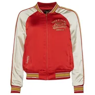 Kurtki damskie - Kurtka damska Superdry CNY Suikajan bomberka czerwona z haftami-XL - miniaturka - grafika 1