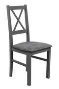Krzesła - Drewniane Krzesło do Kuchni Grafit - miniaturka - grafika 1