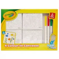 Zabawki kreatywne - Crayola: Płótno do malowania z markerami, 12 x 12 cm - 4 szt. - miniaturka - grafika 1