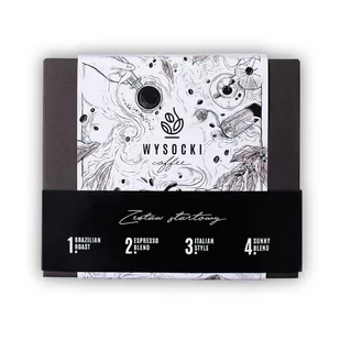 Zestaw startowy kaw ziarnistych Wysocki Coffee 4x250g - Kawa - miniaturka - grafika 1