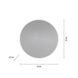 Paul Neuhaus Kinkiet LED Akku Puntua Ø 25 cm szary - Lampy ścienne - miniaturka - grafika 2