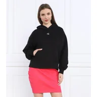 Bluzy damskie - CALVIN KLEIN JEANS Bluza MICRO MONOLOGO | Oversize fit - miniaturka - grafika 1