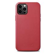 Etui i futerały do telefonów - ICARER Etui Case Leather do iPhone 12 / 12 Pro czerwony (kompatybilne z MagSafe) - miniaturka - grafika 1