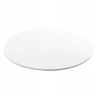 Dodatki do ciast w proszku - Podkład pod tort gruby biały okrągły podkładka sztywny mocny 30 cm - miniaturka - grafika 1
