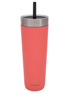 Kubek termiczny ze słomką Luxe Tumbler 720ml - Coral - Kubki termiczne - miniaturka - grafika 1