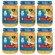 Dania dla dzieci - Gerber Zupka rosół z cielęcinką dla niemowląt po 9 miesiącu zgrzewka 6 x 190 g - miniaturka - grafika 1