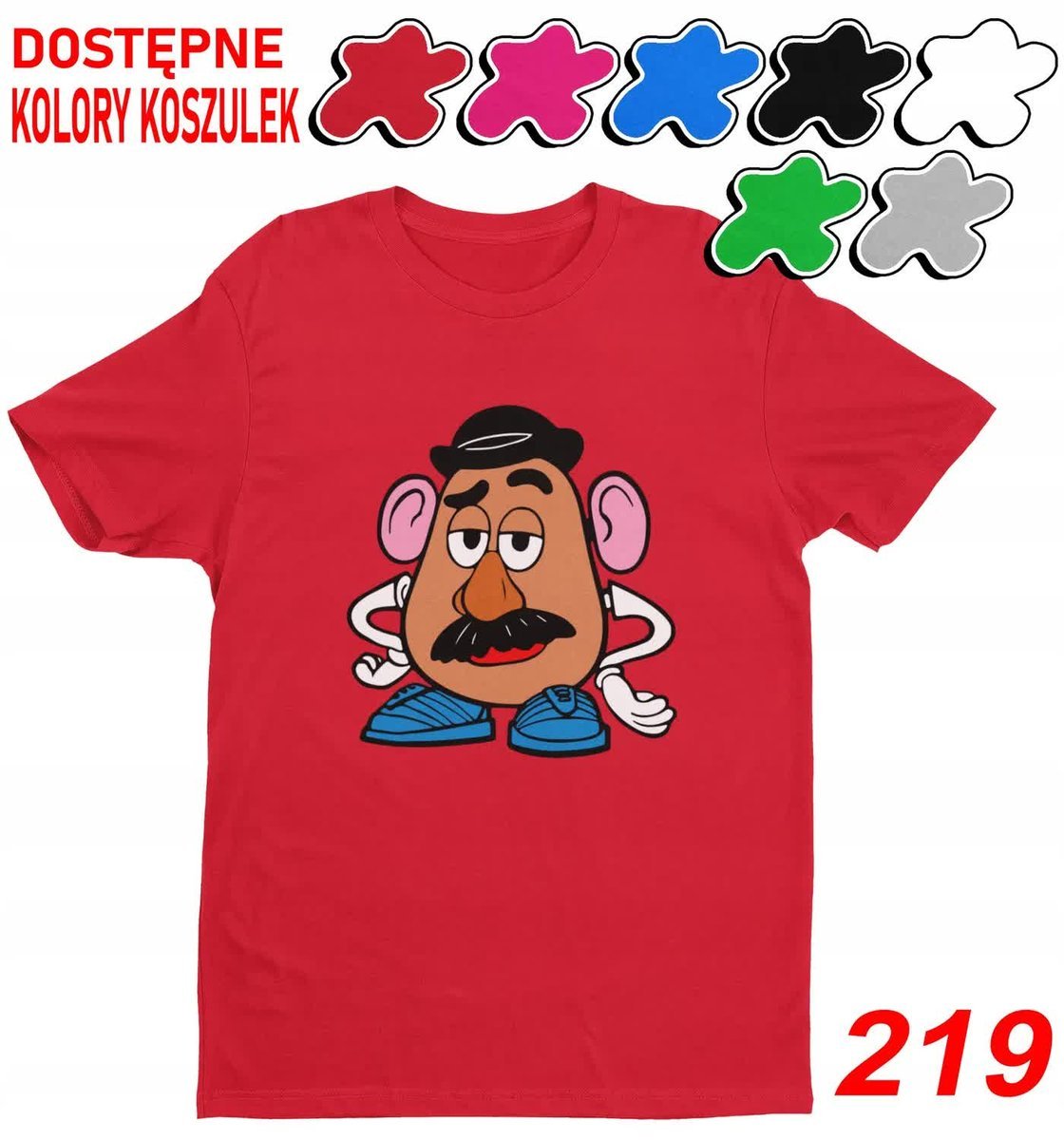 Dziecięca Koszulka T-Shirt Z Nadruk.Duży Wybór Toy Story Postacie-M 134-140