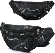 Nerki - Beltimore Saszetka nerka pojemna solidna pasek czarna B91 - miniaturka - grafika 1