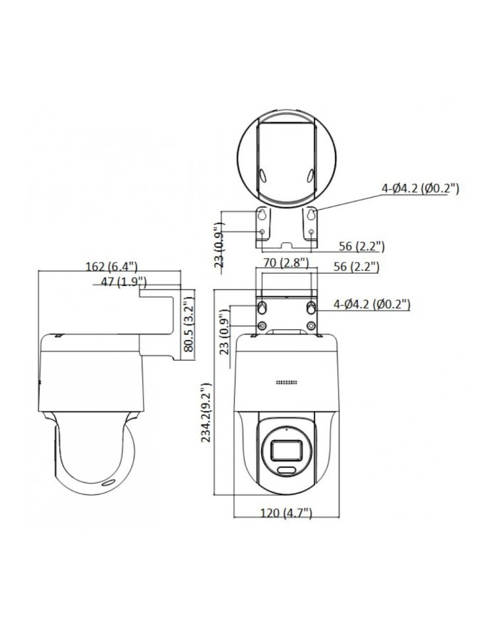Hilook Powered By Hikvision/ Ptz-N2C400M-DeF0O-Std