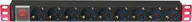 Listwy zasilające - Listwa zasilająca Rack 1U 9x gniazdo Schuko, włącznik, 2m - miniaturka - grafika 1