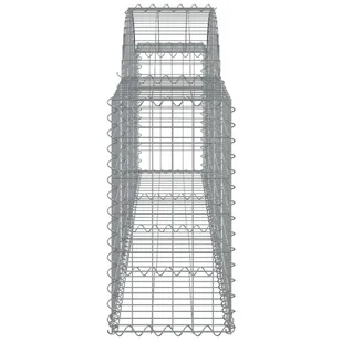 Kosze gabionowe, 25 szt, 200x30x60/80 cm, galwanizowane żelazo - Ogrodzenia - miniaturka - grafika 6