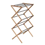 Suszarki na ubrania - Suszarka drewniana Aurora 73 x 37 x 97 cm czarno-brązowy - miniaturka - grafika 1