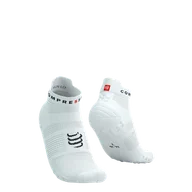 Skarpetki sportowe męskie - COMPRESSPORT Skarpetki do biegania krótkie ProRacing Socks V4 white/black - miniaturka - grafika 1