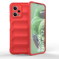 Etui i futerały do telefonów - Etui elastyczny pokrowiec do Xiaomi Redmi Note 12 5G / Poco X5 5G Magic Shield Case czerwony HURTEL - miniaturka - grafika 1