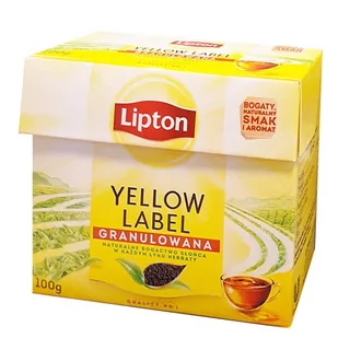 Lipton Herbata czarna Yellow Label granulowana 100 g - Herbata - miniaturka - grafika 1