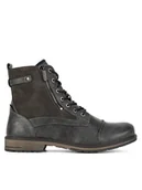 Botki męskie - Mustang Trzewiki 4157-503 Szary - miniaturka - grafika 1