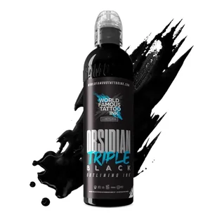 Farba World Famous Limitless Tattoo Ink - Obsidian Triple Black Outlining 120ml - Wyposażenie studia tatuażu - miniaturka - grafika 1