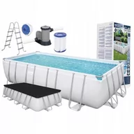 Baseny ogrodowe - Duży Basen Ogrodowy Stelażowy Bestway 56465 Steel Pro 549x274x122cm - miniaturka - grafika 1