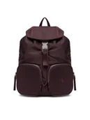 Plecaki - Calvin Klein Plecak Pocket Nylon Flap Backpack LV04F3133G Bordowy - miniaturka - grafika 1