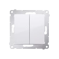 Kostki, złączki, wtyczki - Simon KONTAKT Łącznik schodowy Kontakt DW6/2.01/X/11 biały - miniaturka - grafika 1