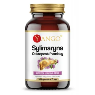 YANGO Yango Sylimaryna Ostropest plamisty 90 k  Wątroba YA1104 - Suplementy naturalne - miniaturka - grafika 1