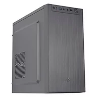 Obudowy komputerowe - Aerocool CS108BKV1, Kompaktowa obudowa PC Micro ATX, Polerowane aluminium, Wentylator 80 cm, Czarny - miniaturka - grafika 1