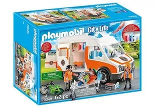 Playmobil City Life Ambulance with Flashing Lights 70049 - Klocki - miniaturka - grafika 1