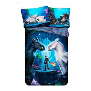 Pościel Jak Wytresować Smoka 140x200 cm Bawełniana - Pościel dla dzieci - miniaturka - grafika 1