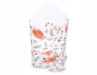 Rożki i beciki - Rożek dla niemowląt z wiązaniem 2w1 usztywniany i miękki - wiewiórki białe - miniaturka - grafika 1