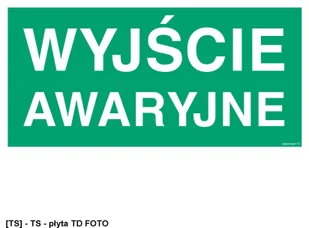 SIGNPROJECT AC006 - Wyjście awaryjne 600x300 - Tablice BHP - miniaturka - grafika 1