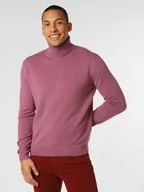 Swetry męskie - Andrew James - Sweter męski z dodatkiem kaszmiru, różowy - miniaturka - grafika 1