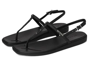 Crocs Damskie japonki z ćwiekami Miami, Czarny, 42/43 EU - Klapki i japonki damskie - miniaturka - grafika 1