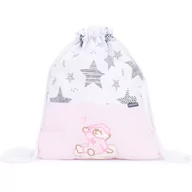 Plecaki szkolne i tornistry - Plecak / worek bawełniany dla dzieci Starmix róż / śpioch na chmurce róż - miniaturka - grafika 1