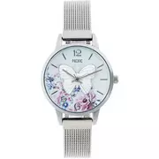 Zegarki damskie - Srebrny damski zegarek z motylem PACIFIC X6181-01 - miniaturka - grafika 1