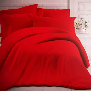 Kvalitex Pościel bawełniana czerwona, 240 x 200 cm, 2 szt. 70 x 90 cm, odcienie pomarańczowego , 240 x 200 cm, 2 szt. 70 x 90 cm - Pościel - miniaturka - grafika 1