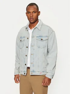 Guess Kurtka jeansowa M4BN38 D5DO1 Niebieski Regular Fit - Kurtki męskie - miniaturka - grafika 1