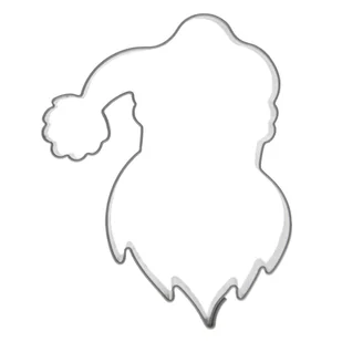 Wykrawacz do ciastek stalowy Mikołaj foremka świąteczna do pierników 7 cm - Formy do ciast - miniaturka - grafika 1