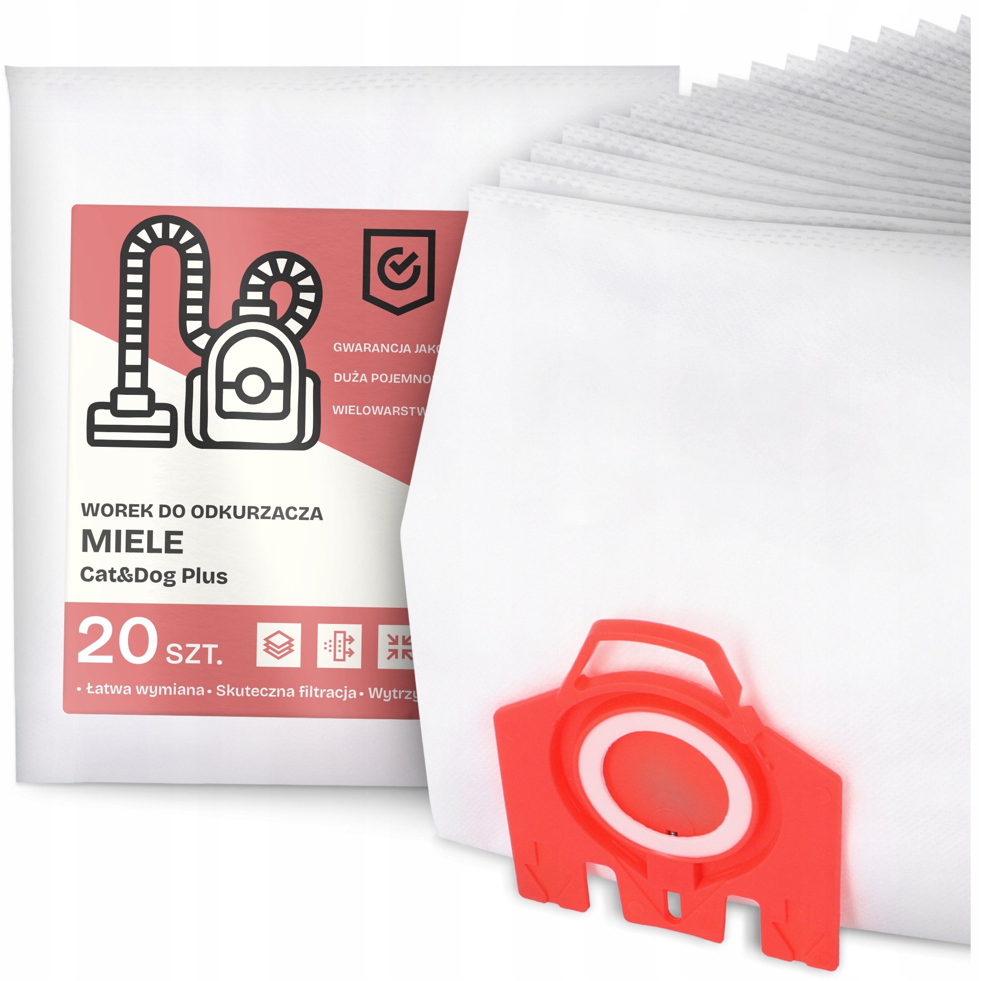 20x Worek do Odkurzacza Miele Cat&Dog Plus Syntetyczny Duży Torba Worki G9