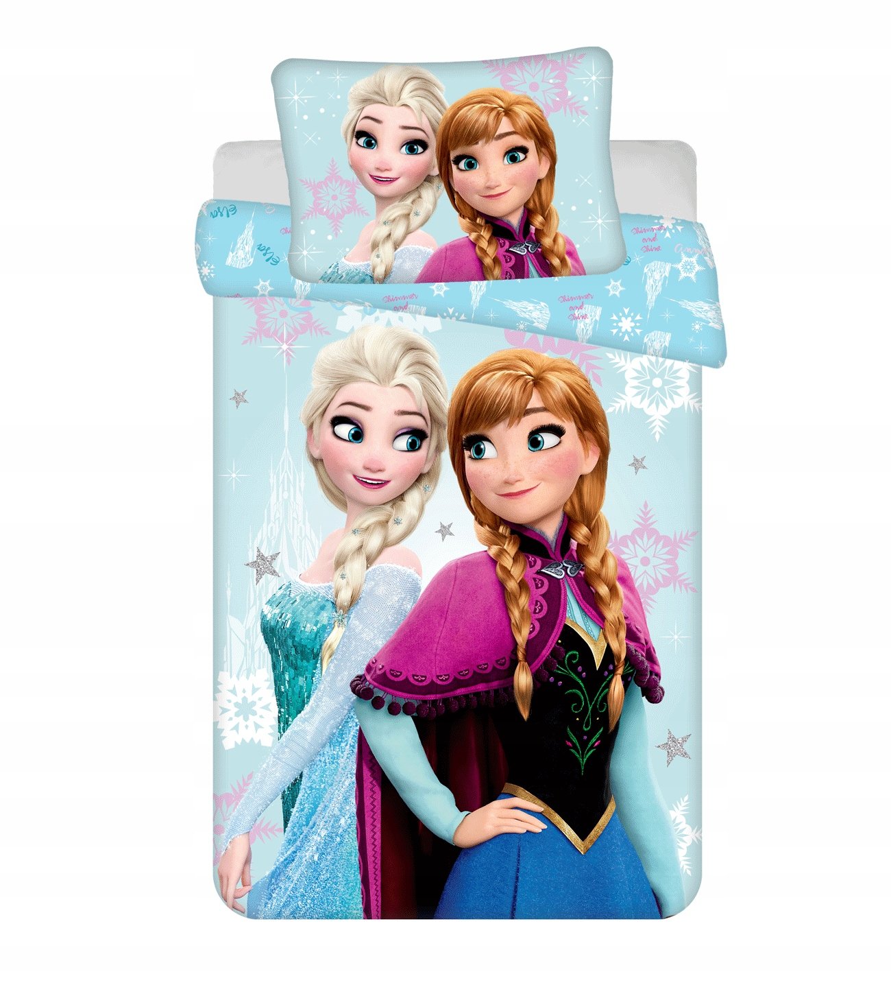 Pościel Dziecięca 140x200 Kraina Lodu Anna Elsa Olaf Frozen 73