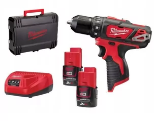 Milwaukee M12 FDD2-402X wiertarko-wkrętarka 12V 2x4,0Ah Li-Ion 45Nm w walizce 4933479874 - Wiertarko-wkrętarki akumulatorowe - miniaturka - grafika 1