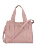 Torebki damskie - Różowa torebka damska typu tote bag - miniaturka - grafika 1