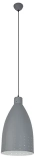 Szara, minimalistyczna lampa wisząca 8022/1 ZWIS -01 z serii KRETA  - Lampy sufitowe - miniaturka - grafika 1