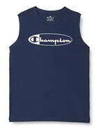 Koszulki i topy damskie - Champion Boy's Legacy Graphic Shop S/L Tank Top, granatowy, 11-12 lat - miniaturka - grafika 1