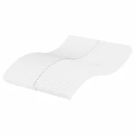Materace - vidaXL Materac piankowy, biały, 140x220 cm, twardość H2/H3 - miniaturka - grafika 1